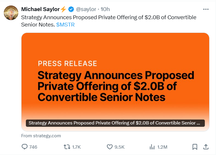Michael Saylor via X