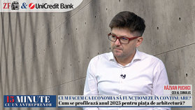 ZF 15 minutes with an entrepreneur, a project Ziarul Financiar and UniCredit Bank. Răzvan Puchici, CEO of the Cumulus architecture office: there is a lot of growth in the hotel, the Black Sea coast has only improvisations, it is neither business nor recreation