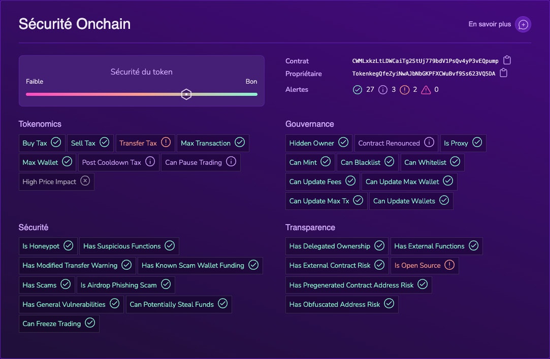 Kryll also audits on-chain security