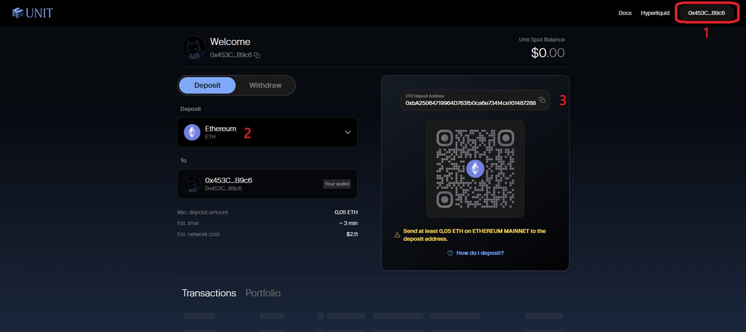 Using the Hyperunit DAPP