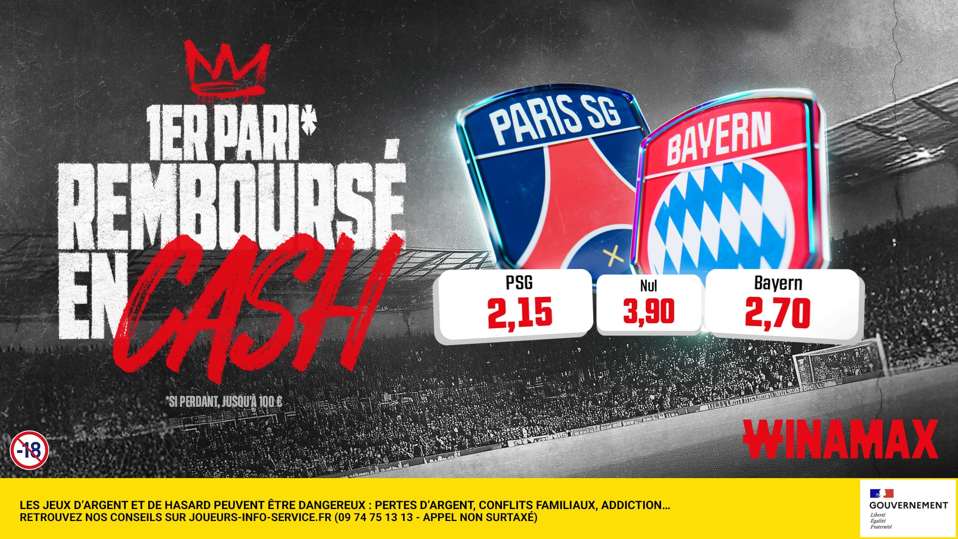   Football Europe is holding its breath for what looks like an early final. This Tuesday, April 28, the Parc des Princes hosts the first leg of the Champions League semi-finals between Paris Saint-Germain and Bayern Munich. To support this event, Journal Du Coin is teaming up with Winamax to offer an exclusive welcome operation: your first bet is refunded in cash up to €100 if it loses, with an additional bonus of up to €250. This confrontation pits two of the most successful structures on the continent, while the Parisian club defends its title of European champion against the Bavarian institution. Play your games! 