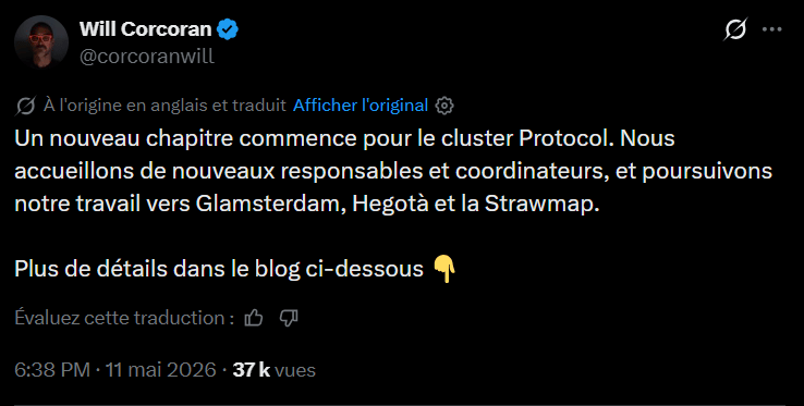 The Ethereum Foundation recently communicated on the technical progress surrounding Glamsterdam, the network's next major update. During a developer gathering in Svalbard, Norway, the teams validated several structural steps. Initially scheduled for June, the implementation of this update is now planned for the third quarter of 2026. This transition is accompanied by a notable change in the leadership of the Foundation's Protocol team. Will Corcoran, Kev Wedderburn and a developer named Fredrik now take over management of the cluster, succeeding Barnabé Monnot, Tim Beiko and Alex Stokes. This renewal comes as the network seeks to increase its processing capabilities while stabilizing its consensus rules.